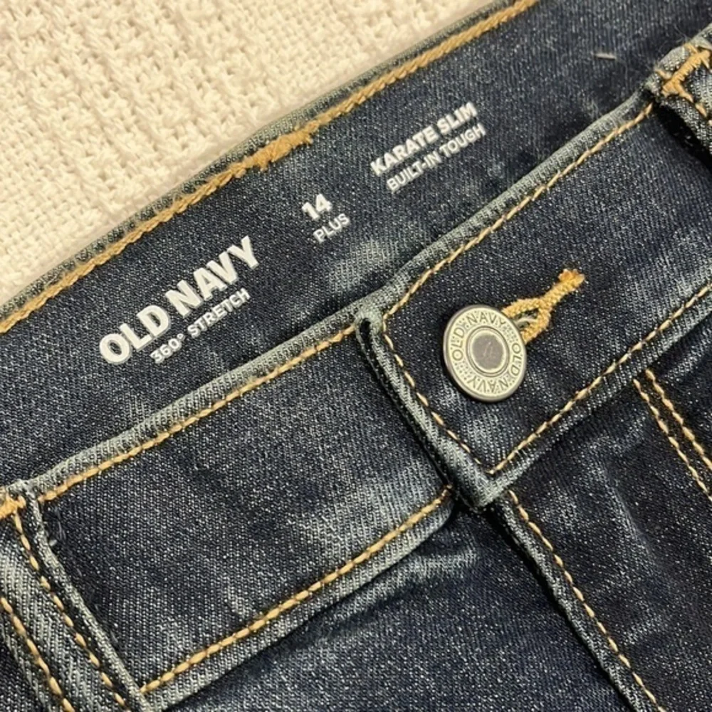 Old Navy, 360°, stretch 14+ karate slim built in tough boys, 14+ jeans NWT - Picture 5 of 10